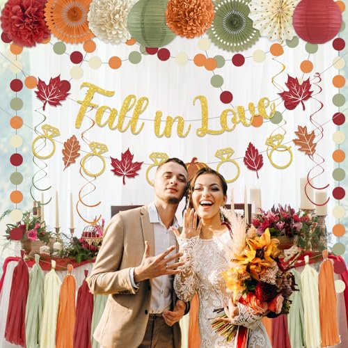 Décorations de mariage d'automne orange et vert pour buffet chic