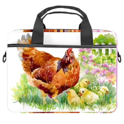 Sac ordinateur aquarelle poule fini les rayures sur votre PC portable 13-14.5