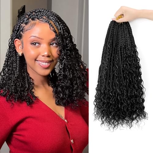 Boho Crochet Braids Human Hair Mixed Synthetic...