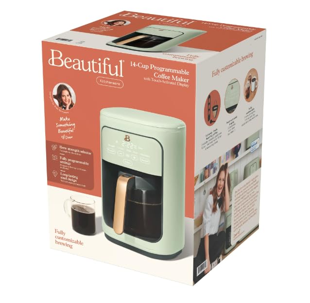 Amazon.com: Beautiful 14-Cup Programmable Drip Coffee Maker with