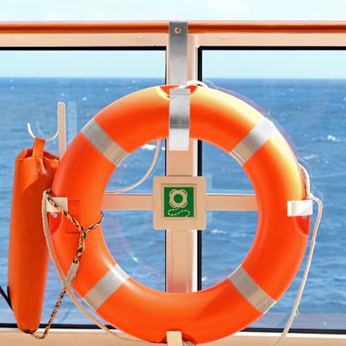 Gancho de seguridad para colgar aros salvavidas en barcos 7