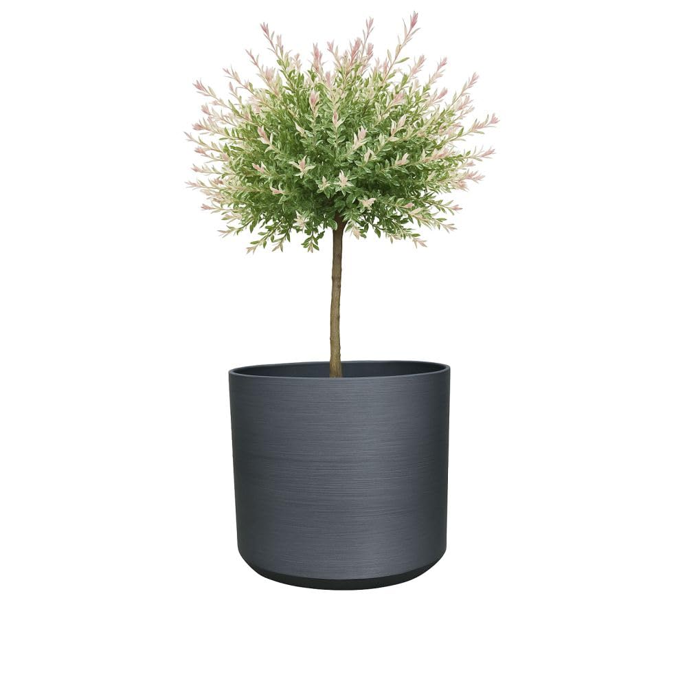 Gardening Naturally Lightweight Weather-Resistant Plant Pot with Drainage Hole – Modern Indoor and Outdoor Planter (Small)