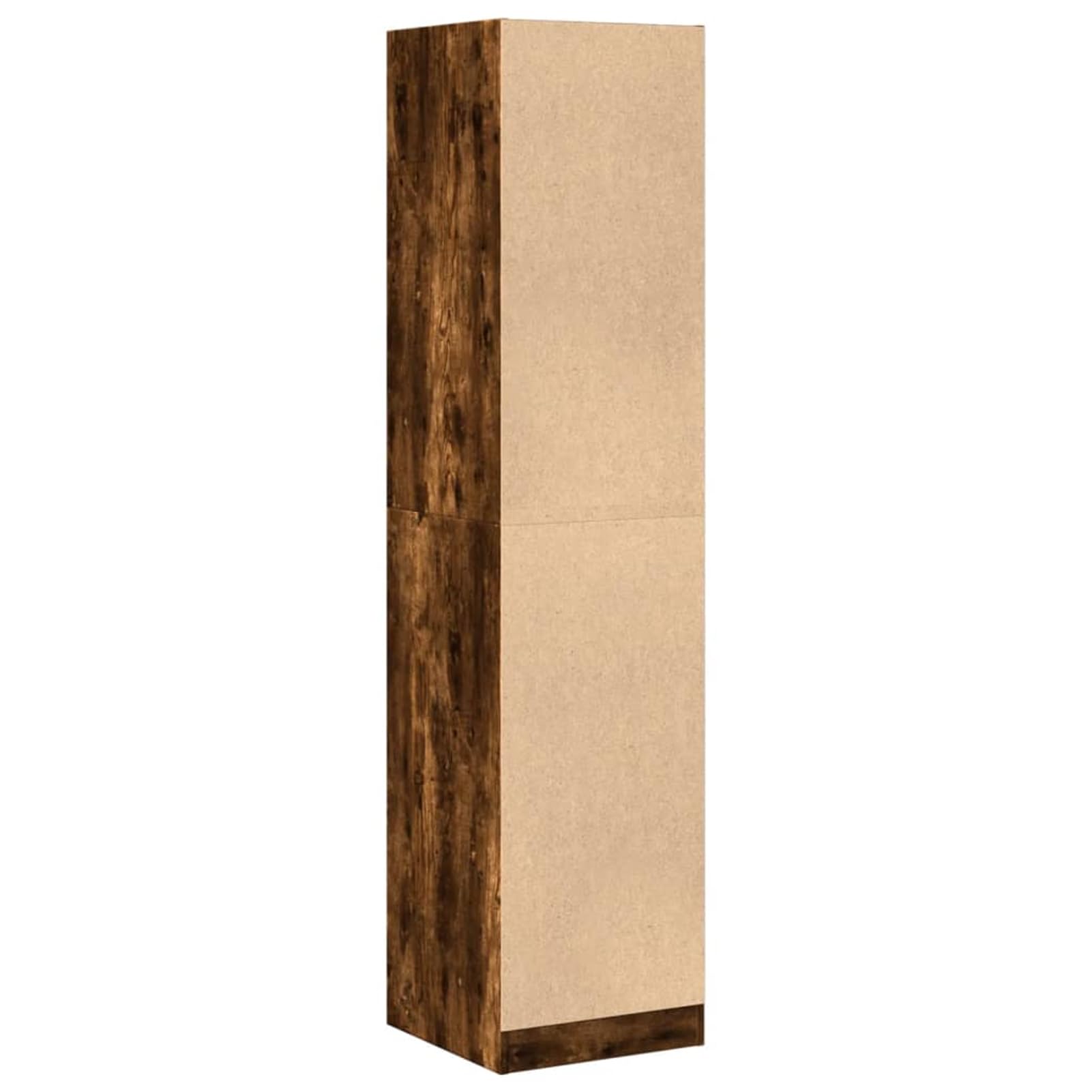 Armadietto per farmacie, in legno, 40 x 41 x 174,5 cm, in rovere affumicato, con guide metalliche scorrevoli per uno spazio ordinato
