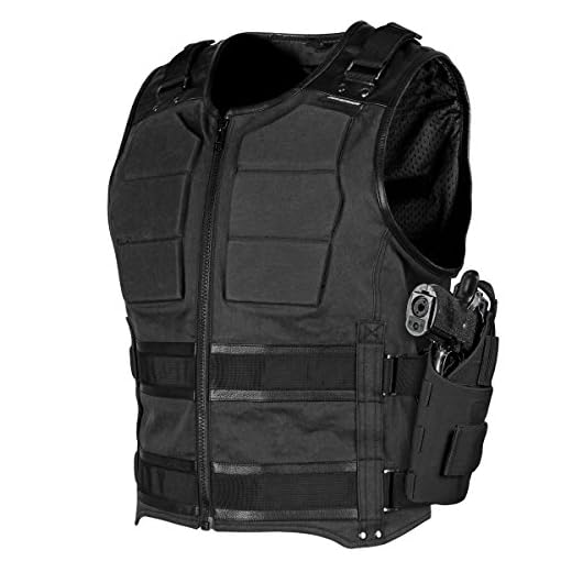 Speed and Strength mens Motorcycle Vest, Black, Large US
