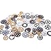 100 Gram Assorted Antique Steampunk Gears Charms Pendant Clock Watch Wheel Gear for Crafting, DIY Jewelry (Mixed Color)