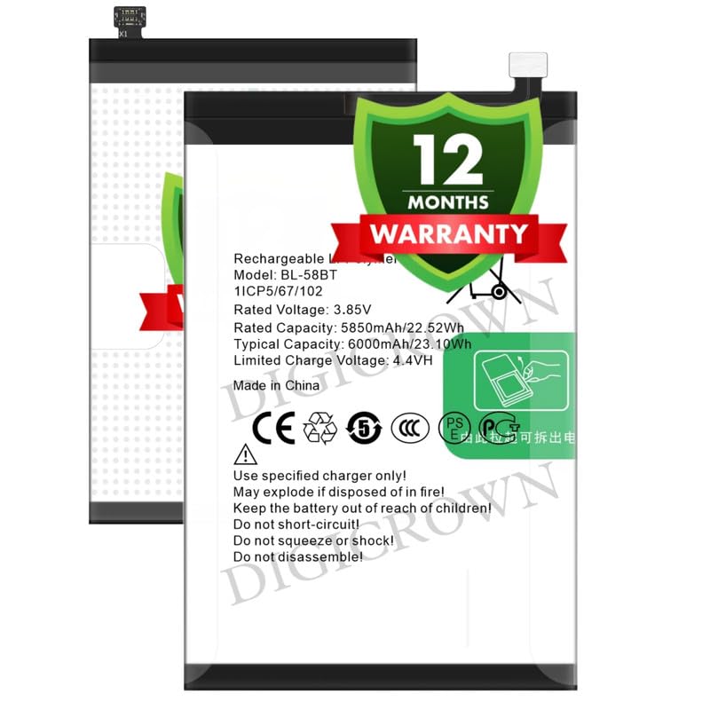 Image of Original BL-58BT Battery Compatible for Tecno Pova (LD7, LD7j, MZ-Tecno LD7) - (6000mAh) - 1 Year Warranty
