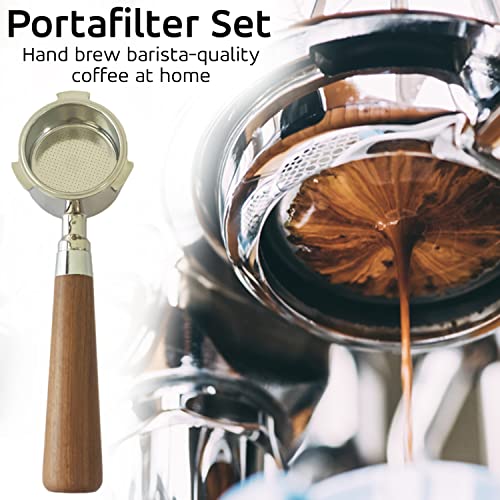 image for DIRECT FROM FACTORY Portafilter Set - Includes 54mm Bottomless Naked P