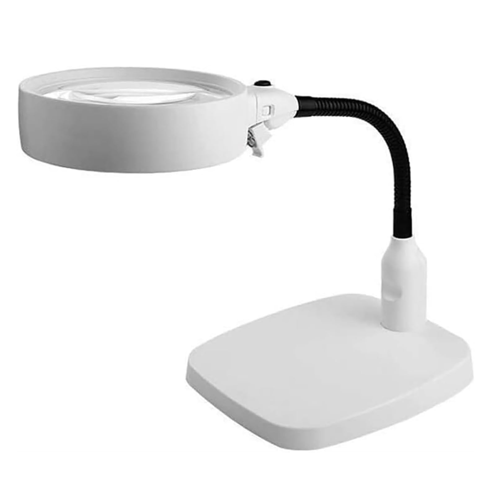 Lupa Z Podświetleniem 8X, Podświetlana Lupa Z 6 Diodami LED, Elastyczna Regulacja 360°, Akrylowe Soczewki Optyczne I Krystalicznie Czysty Obraz, Do Pracy Z Bliska, Rękodzieła I Czytania