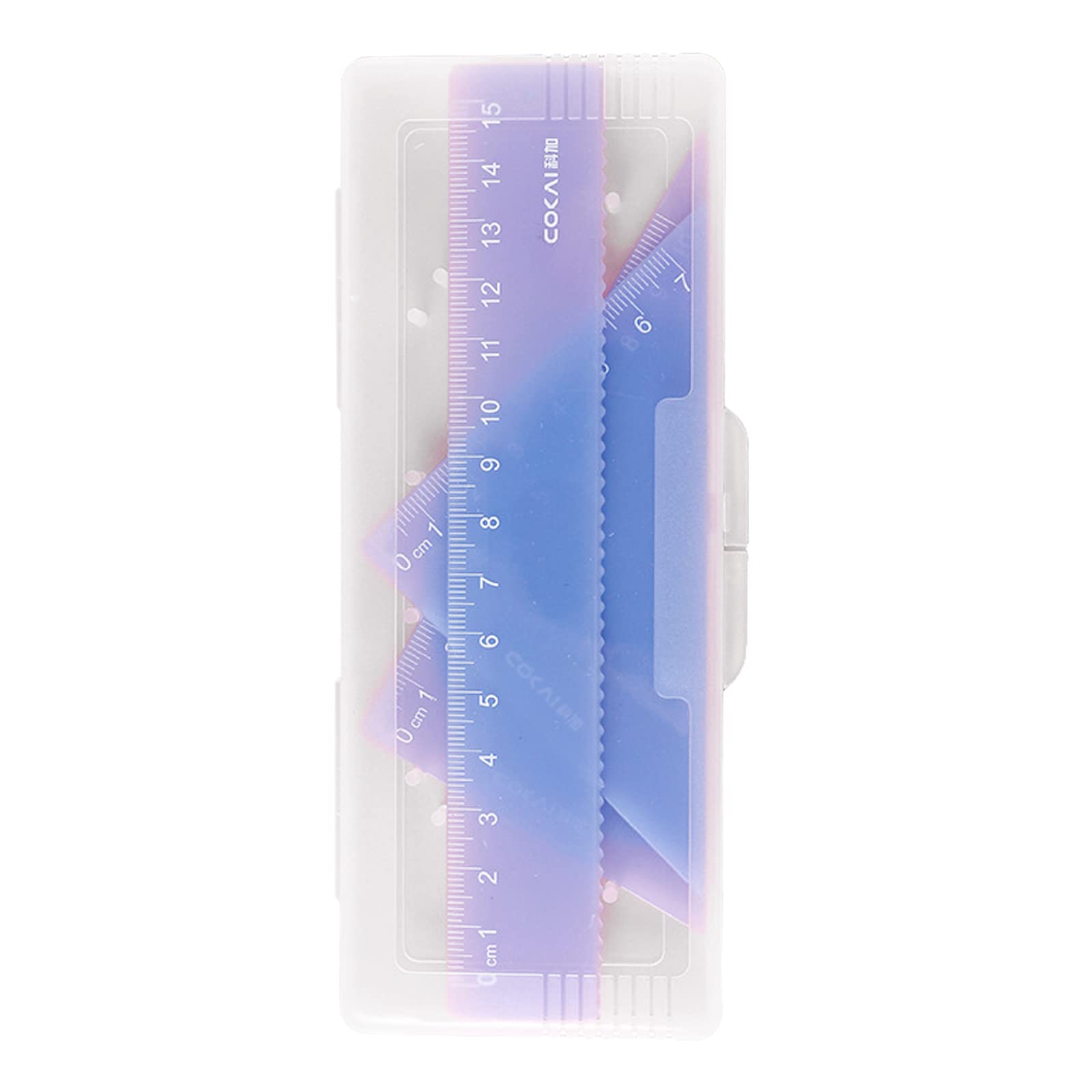 Set 16 Righelli Geometrici Triangolari In Plastica PS – 15,7 Cm, Trasparenti, Per Studenti, Ufficio, Ingegneri E Designer