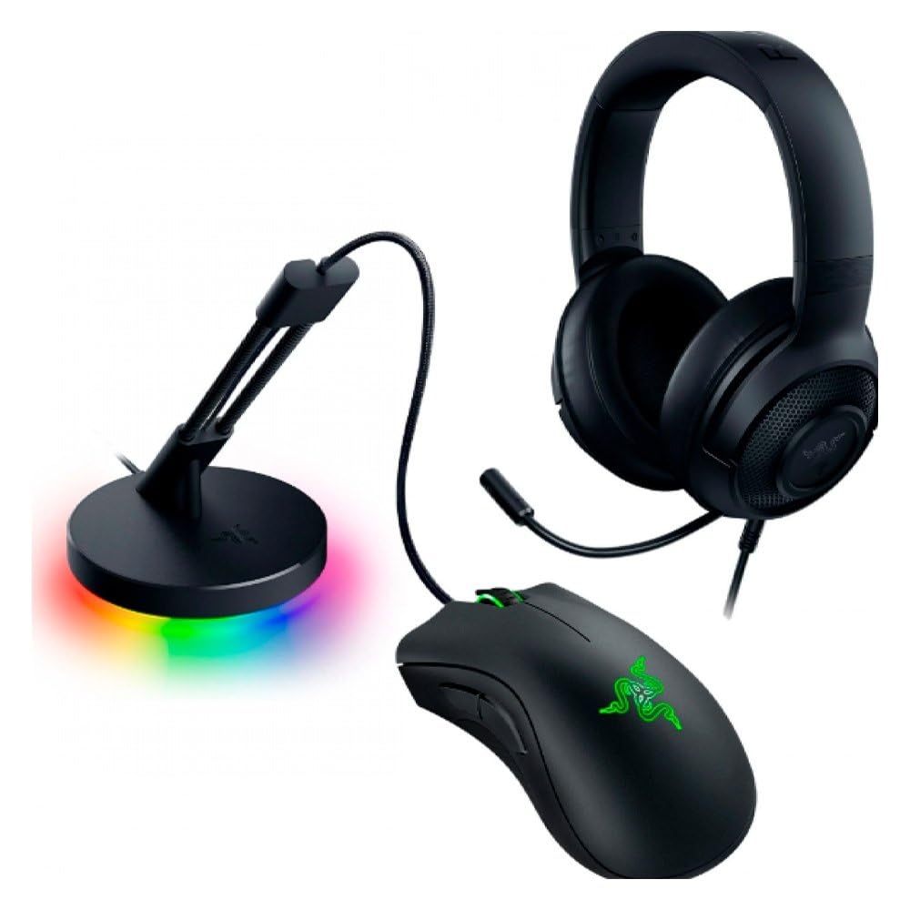 Razer Game On Bundle – DeathAdder Essential Black Edition, Kraken X Lite, Mouse Bungee V3 Chroma - NASA Packaging-image-8