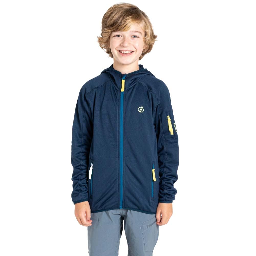 Dare 2B  Kids Moonlight Denim/Daiquiri Green Kids Explore Fleece in Size 9 - 10 Years, Sports Direct