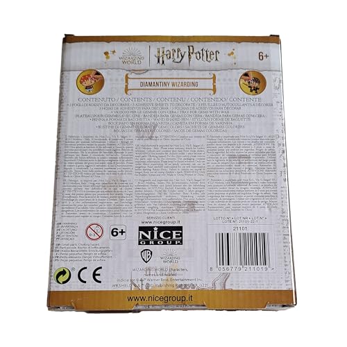 DIAMANTINY Harry Potter – Wizarding Deco Stickers – Kreieren Sie das Mosaik, Crystal Art, Diamond Painting, 27 Aufkleber zum Dekorieren mit Edelsteinen, mehrfarbig, 21101