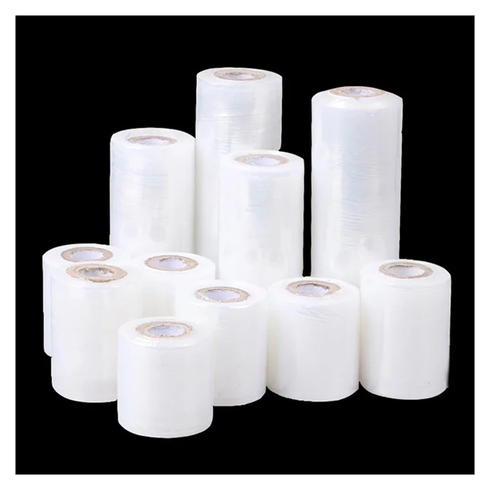 Película estirable de PE | Sellado de injerto multicolor de 2-15 cm x 150 m, 2 piezas: for embalaje(White,15cmx150m 2pcs)