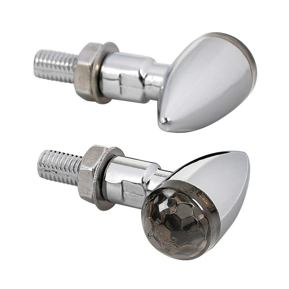 LED Turn Signals Lampa Drop Chrome For Motorcycle Parts Accessories