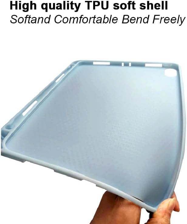 Tablet PC Bags Cases Sleeves Tri-Fold SlimTablet Case Compatible With iPad Air 4 10.9/Air 5 10.9/Pro 11 2018 Case with Pencil Holder, Flip Stand Tablet Case with Soft TPU Back, Auto Wake/Sleep Cover(L