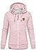 Produktbild REPUBLIX Damen Sweatjacke Hoodie Sweatshirt Pullover Zipper Jacke RD-020 Bordeaux L