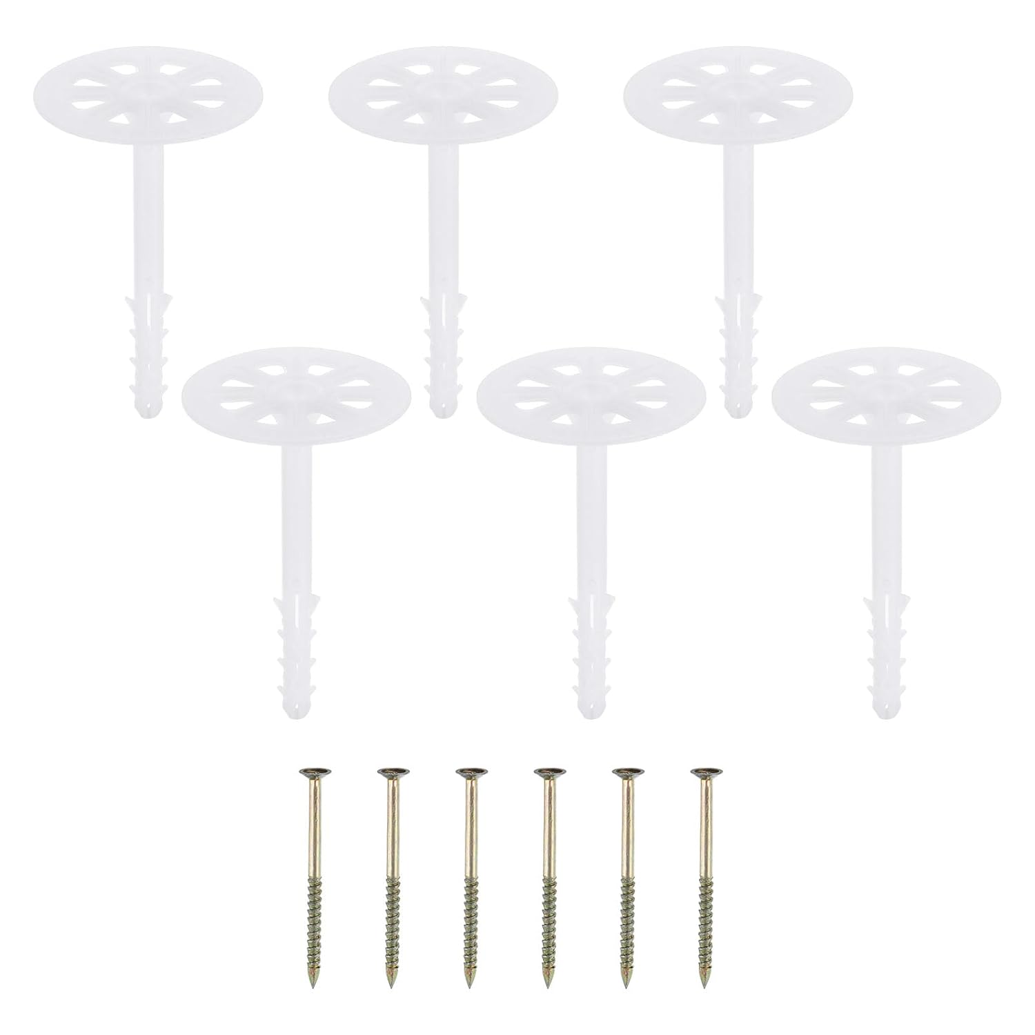 PATIKIL 102mm Perforated Insulation Pins, 50 Pack Insulating Nails Wall ...