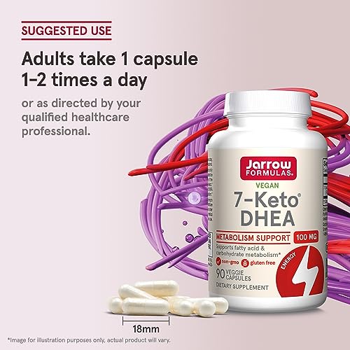Jarrow Formulas KETO90 7-Keto Dhea 100 Mg - Up To 90 Servings (Veggie Caps) Dietary Supplement thumb #6