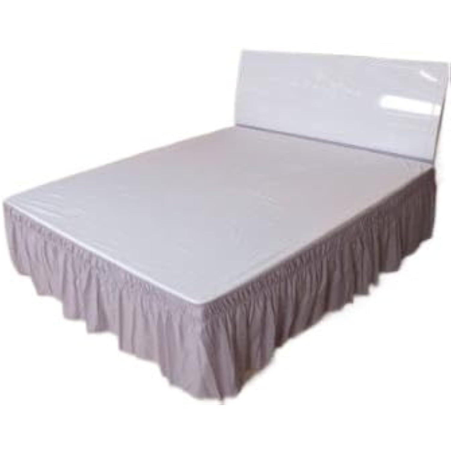 Bed Skirt Valance For Bed,Dust Ruffle Skirt Brushed Cloth Covers Without Surface King Queen Size Elastic Band Skirts 40cm Height Bedspread(A,180X200cm)