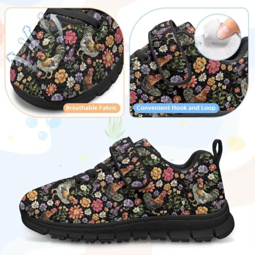 Children Sneakers Hook and Loop Non Slip Lightweight Shoes with One Strap Toddler Casual Sneakers3