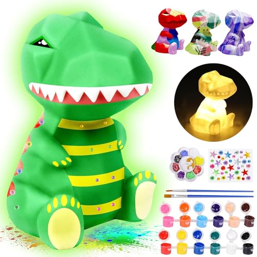 Onlyfun Kit De Pintura Diy De Dinosaurios, Juguete De Dinosaurios, Set Creativo Para Niños, Lámpara De Dinosaurios 3d Para Pintar Y Luz Nocturn Onlyfun Kit De Pintura Diy De Dinosaurios, Juguete De Dinosaurios, Set Creativo Para Niños, Lámpara De Dinosaurios 3d Para Pintar Y Luz Nocturn