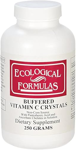Ecological Formulas - Cristales de vitamina C tamponados 250 gms Salud y Belleza