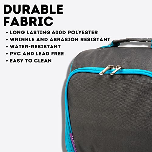 Image of J World Casey Small Lunch Bag for Adults. Medium-Size Insulated Lunch-Box for Kids, Grey