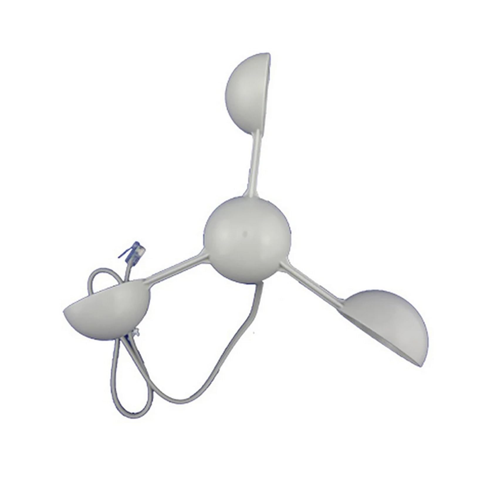 LeTkingok DC 9-24V Aluminum Alloy Wind Speed Sensor, 0.5-60M/S Wind Speed Transmitter Anemometer RS485 Output with 3M Single Cable