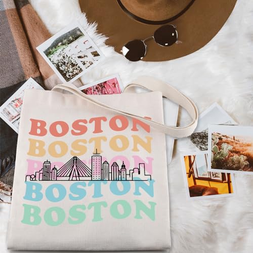 Bolso tote Boston Trip con diseño de skyline miniatura 3