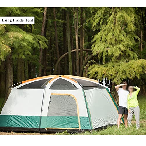 Carpa grande de camping doble capa impermeable miniatura 4
