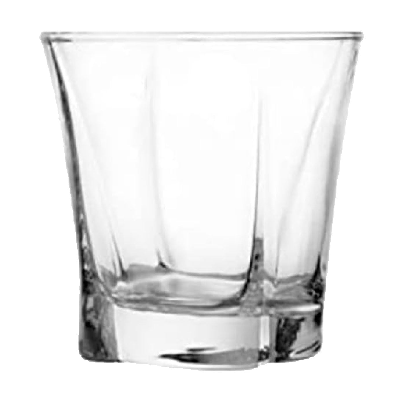 Tradineur - Pack de 4 Caja de 6 vasos Modelo Truva - Capacidad de 280 ML - Fabricado en Vidrio Resistente - Apto para lavavajillas - Tamaño aprox: diámetro 9 x 13 cm - 24 Uds Total.