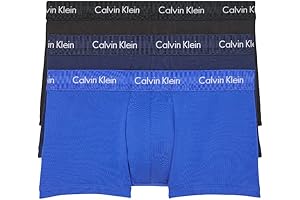 MEN'S COTTON STRETCH WICKING 3-PACK LOW-RISE BOXER BRIEFS