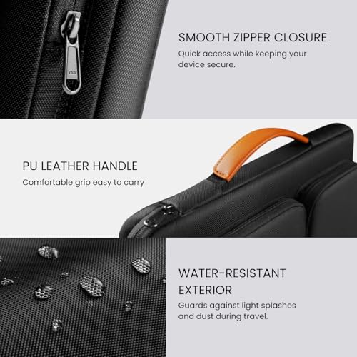 Image of MOCA 360 Protective Laptop Sleeve 13.3 14 Inch for MacBook Pro 14 M1 Pro M1 Max 2021 A2442 Surface Laptop Studio Surface Book 3 2 ASUS VivoBook ZenBook Slim Case (13.3-14 Inch,Black)