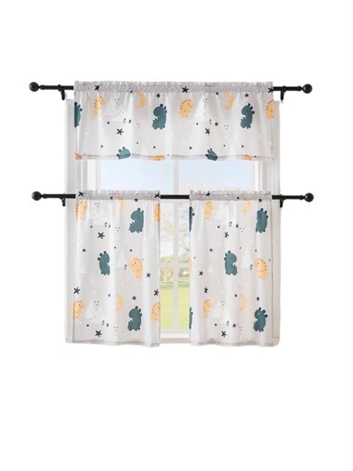 YGSGJSP Cabinet Curtains Cabinet Curtains Small Kitchen Suitable For Cupboard for Kitchen(White,140x46cm)