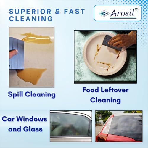 Image of Fully Silicone Squeegee Wiper (3Pcs) | Flexible Non-Scratch Kitchen & Bathroom Cleaning Tool for Water Stains, Glass, Mirrors & Countertops, Natural Grip, Long Life, Home and Car Accessory