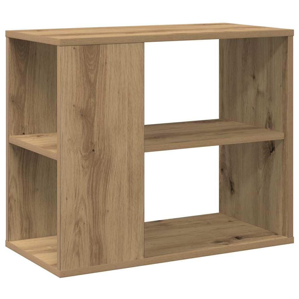 vidaXL Mobiletto Laterale Rovere Artigianale 60x30x50 cm Multistrato, armadietto Laterale, Mobile Laterale, Mobile, armadietti Laterali