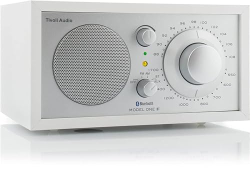 Tivoli Audio Model One Bluetooth Am/Fm Radio (White/Silver) #TOP4