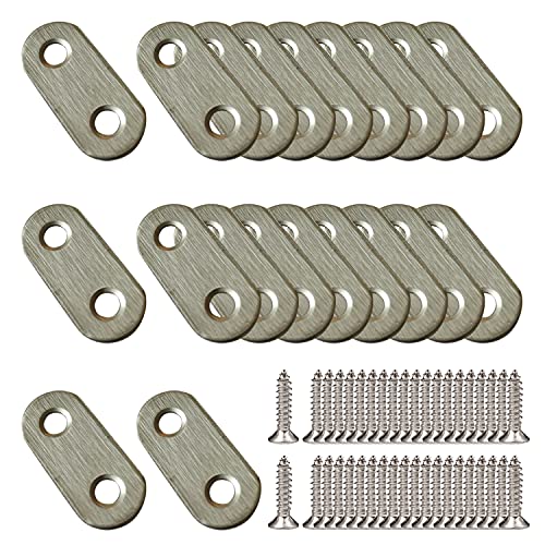 20 pezzi Piastre di rinforzo piatte 37 x 16 mm in