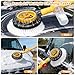 LYOKELC Rotating Car Wash Brush with Hose Attachment, Car Wash Brush with Long Handle & Soap Dispenser, Water-Powered 360° Spin Wash Brush Kit with Spray Gun & 5-Pattern Nozzle for Cars, RVs, Trucks