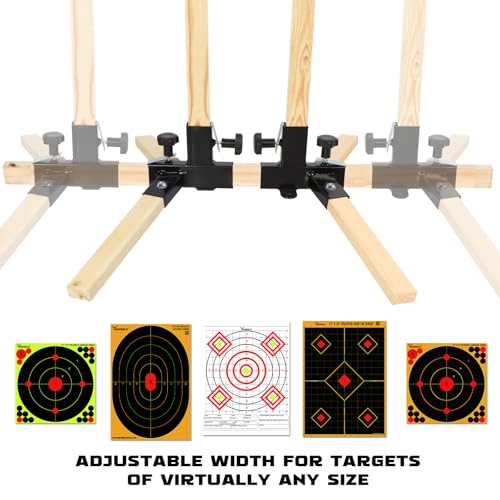 Highwild Shooting Stand Base Kit Steel Shooting Stand for Paper Targets Cardboard Silhouette and 1x2 Wooden Supports - 1 Set