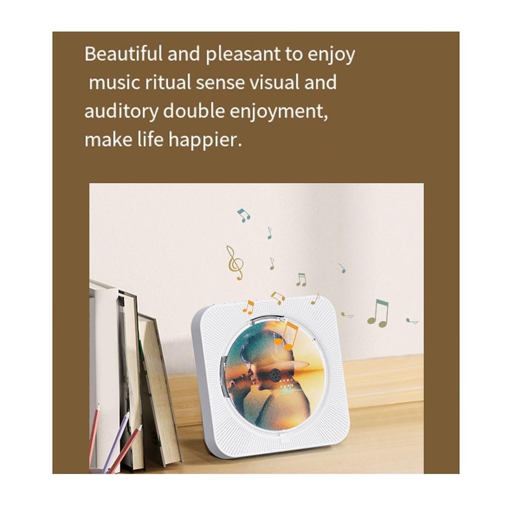 Przenośny odtwarzacz CD -718 Bluetooth, podwójne głośniki radiowe FM, USB, tryb słuchawkowy, fioletowy dźwięk stereo wtyczka EU