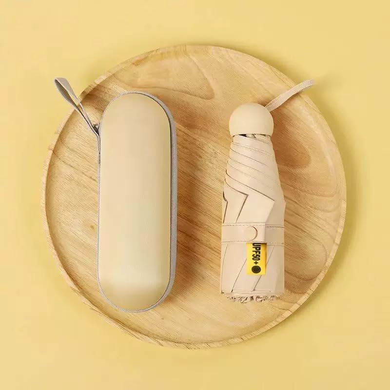 Mini Travel Umbrella for Purse With Case, UV Protection for Sun, Lightweight Small Umbrella for Backpack,Tiny Portable folding compact Umbrellas for Women Girls Boys - Image 7