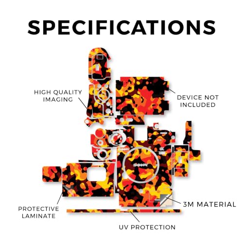 Image of Camera Skin Compatible with Sony A7C Mark II (2023) - Warm Modern Camo - Premium 3M Vinyl Protective Wrap Decal Cover - Easy to Apply | Crafted in the USA by MightySkins