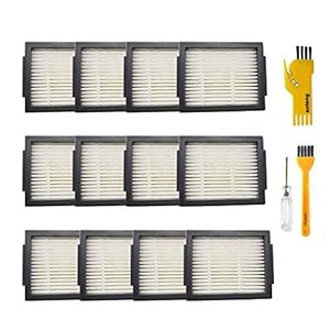 aotengou Ersatzteile Filter für iRobot Roomba i7 i7 + E5 E6 E7 Roboter-Staubsauger-Zubehörsatz 12-tlg