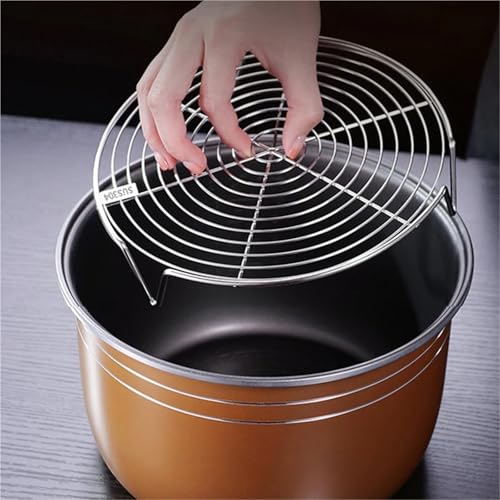 Paniers cuit-vapeur et support de cuisson vapeur en acier inoxydable 18cm pour œuf - 4