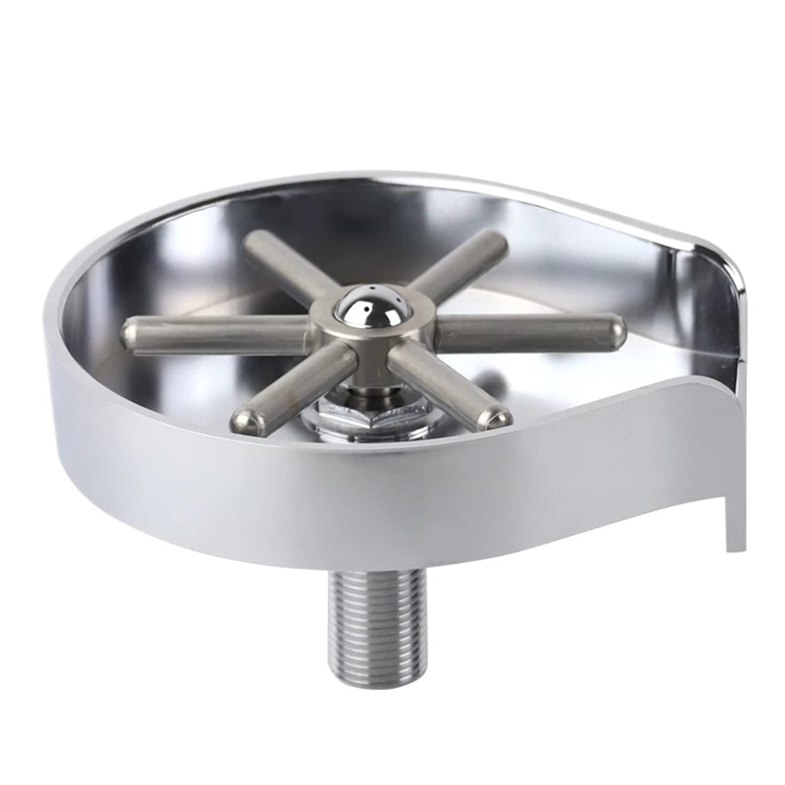 Enjuague de vidrio de barra, arandela de acero inoxidable para fregaderos de cocina, ideal para cafeterías y bares en casa, herramienta de limpieza eficaz para cristalería y tazas