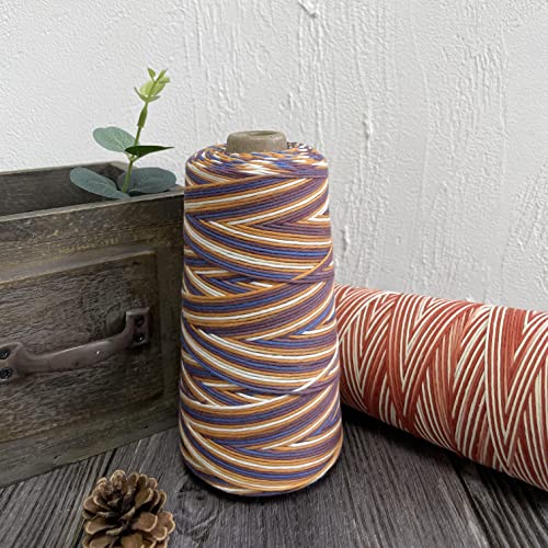 Shike Sunlight,100% Long-Staple Cotton Yarn Cone,Soft Baby Light Worsted #3 Dk Weight For Crochet And Knitting,7.05Oz(200G)/525Yds (06-Tiger) #TOP1