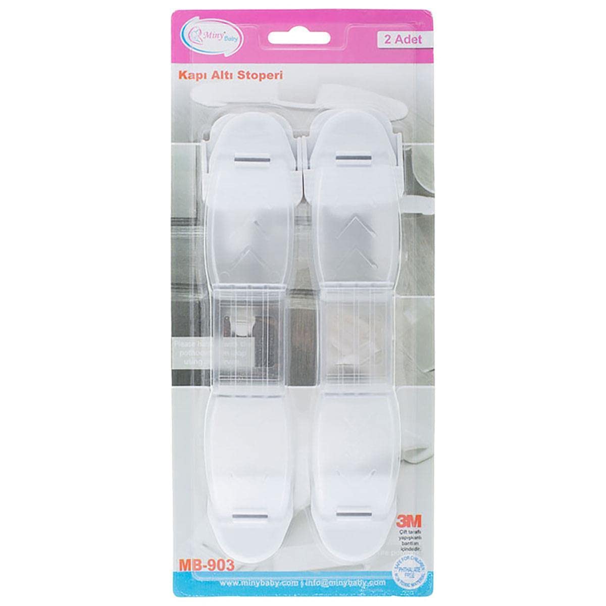 Miny Baby Unisex Kapı Altı Stoperi (Şeffaf, 2 Adet)