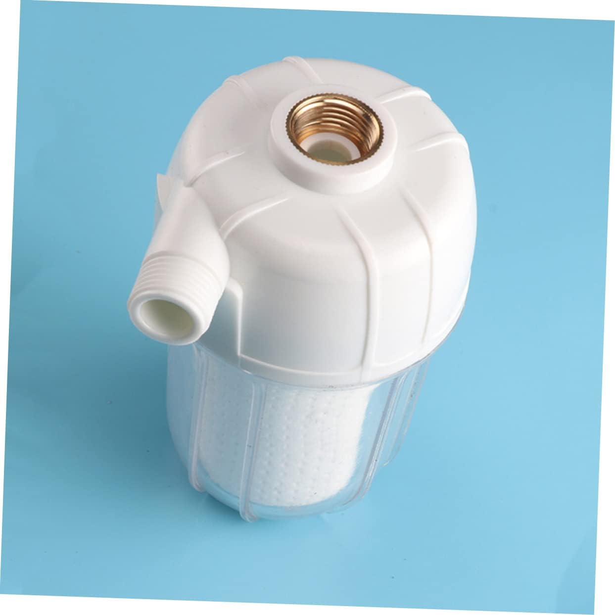 Outanaya Household Water Prefilter for Faucet Transparent Shower Water Filter Filtration for Kitchen Bathroom Washing Machine Easy to Monitor Replace Filter Elements