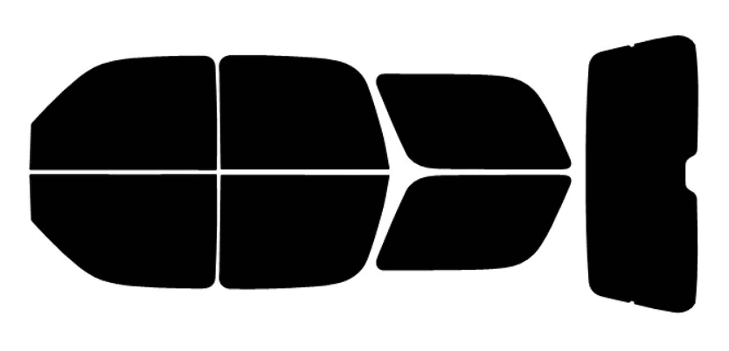 True Line Automotive Precut Window Tint Kit Compatible with Cadillac Escalade 4 Door SUV 2002-2006 5% All Side and Back Windows